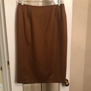 Vintage Brown Wool Skirt